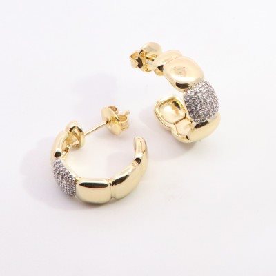 Orecchini Domar Gioielli Donna Dolù Bijoux orecchini in Ottone ipoallergenico Cubic Zirconia EZB125352 - EZB125352